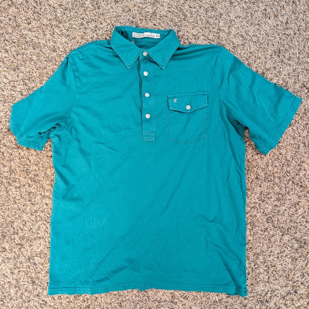 Criquet Men's Teal Polo Shirt - Medium
